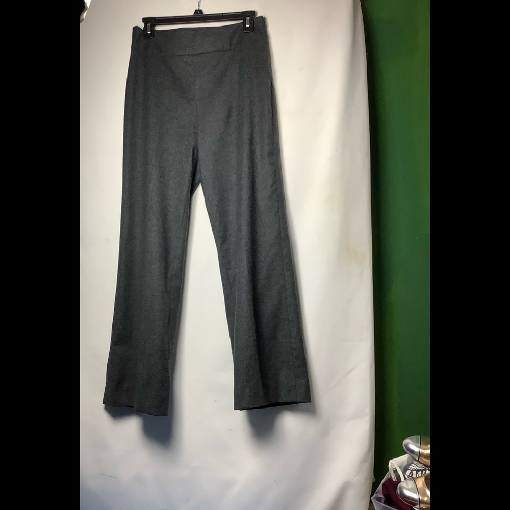 Oscar Del La Renta Wool Flat Front Wide Pants